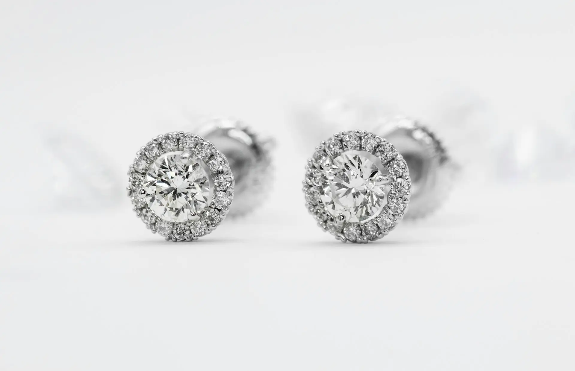 silver and diamond studded ring